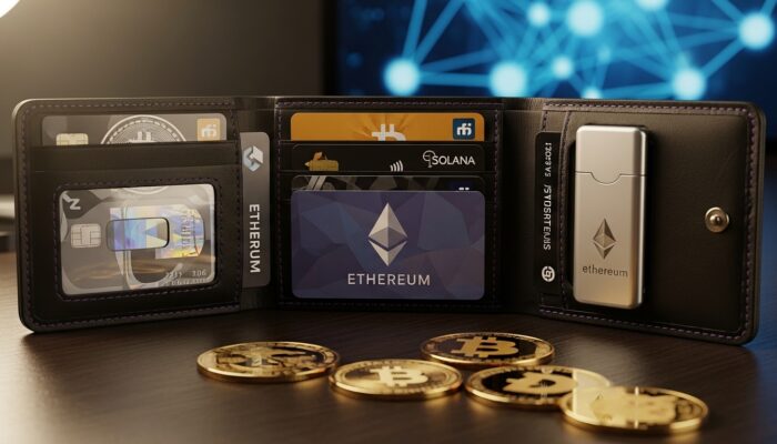 A digital illustration of a glowing Ethereum logo emerging from a dusty, rusted metal safe, symbolizing the reactivation of an ancient crypto wallet.