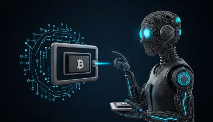 Illustration of Open Wallet Standard improving AI interaction with crypto wallets and blockchain transactions