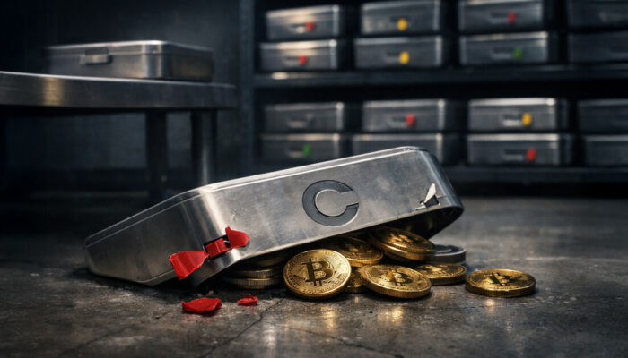 KuCoin logo with legal scales representing settlement with U.S. regulator over derivatives case