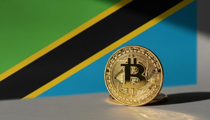 Illustration of Yellow Card crypto platform with Tanzania flag highlighting legal debate over cryptocurrency regulation in Tanzania