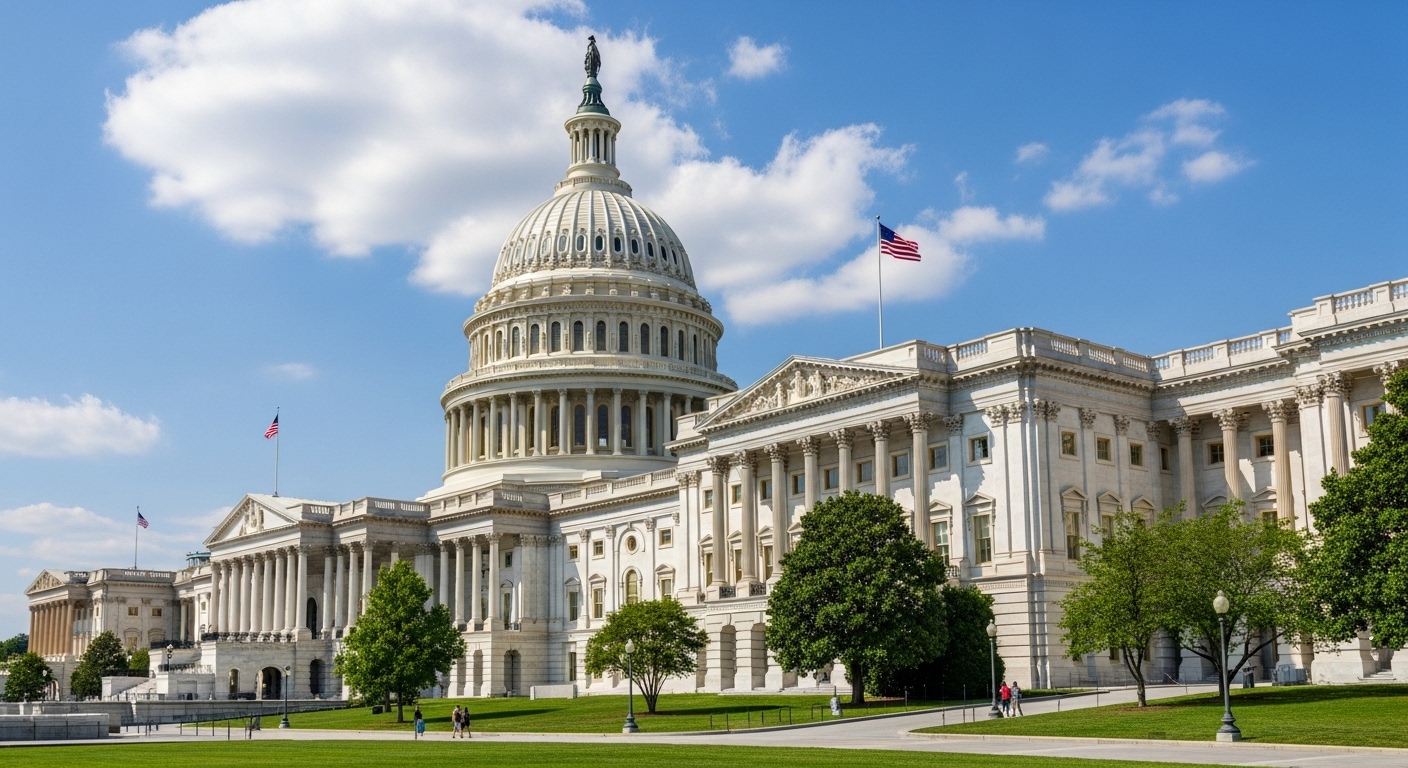 US Capitol building symbolizing lawmakers introducing the DEATH BETS Act to regulate prediction markets on death and war