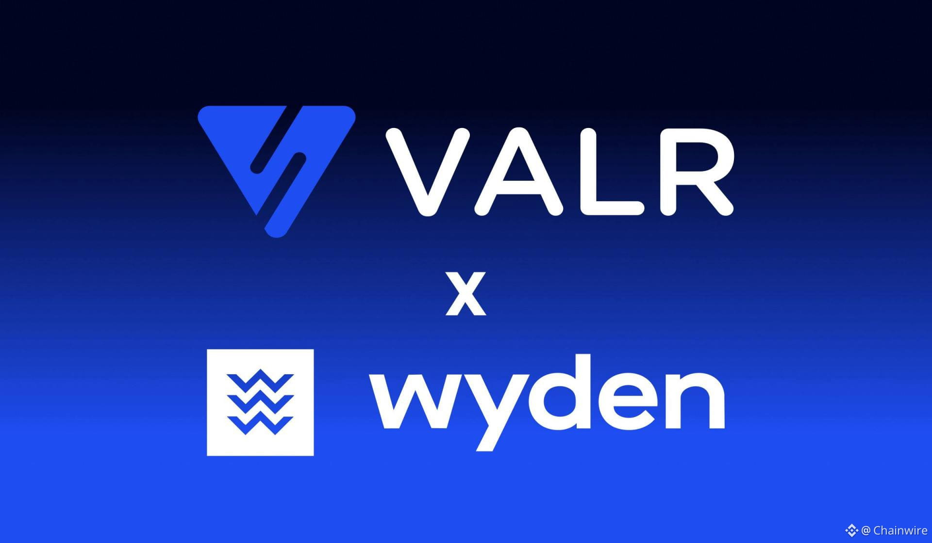 Logos of Wyden and VALR representing integration to expand institutional crypto liquidity