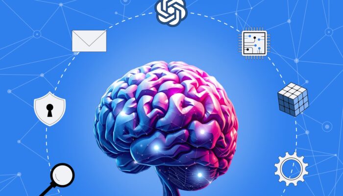 Futuristic artificial intelligence concept showing the evolution toward superintelligence