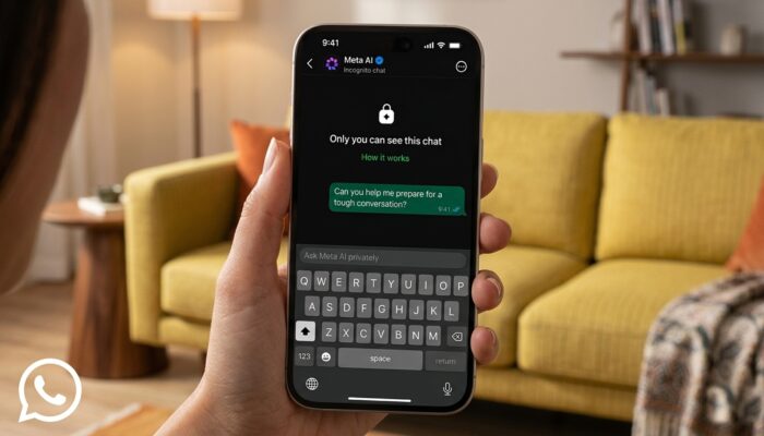 WhatsApp introducing incognito mode for Meta AI chats with enhanced privacy and secure messaging features