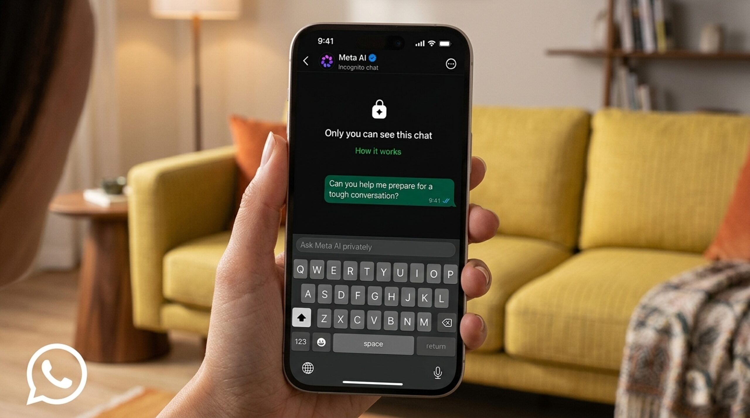 whatsap icogn WhatsApp introducing incognito mode for Meta AI chats with enhanced privacy and secure messaging features