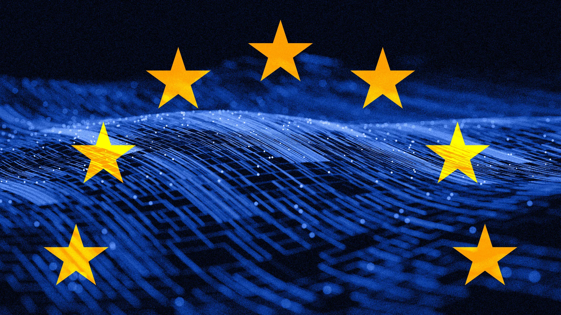 EU AI Illustration showing EcoVadis participating in the EU AI Act advisory forum to support the development of artificial intelligence regulations in Europe.