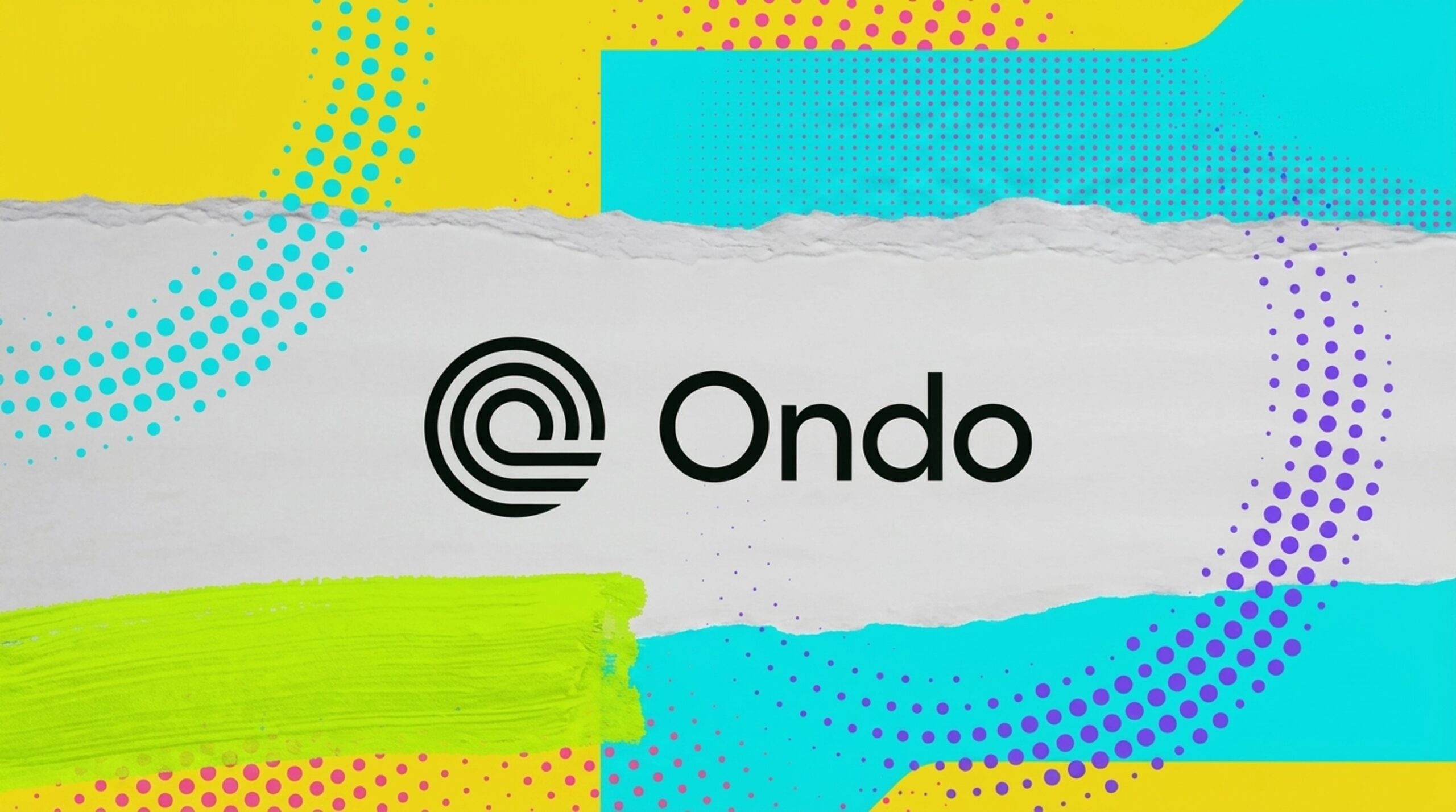 Illustration showing Ondo expanding its tokenised investment platform with access to over 430 stocks and ETFs through blockchain technology.
