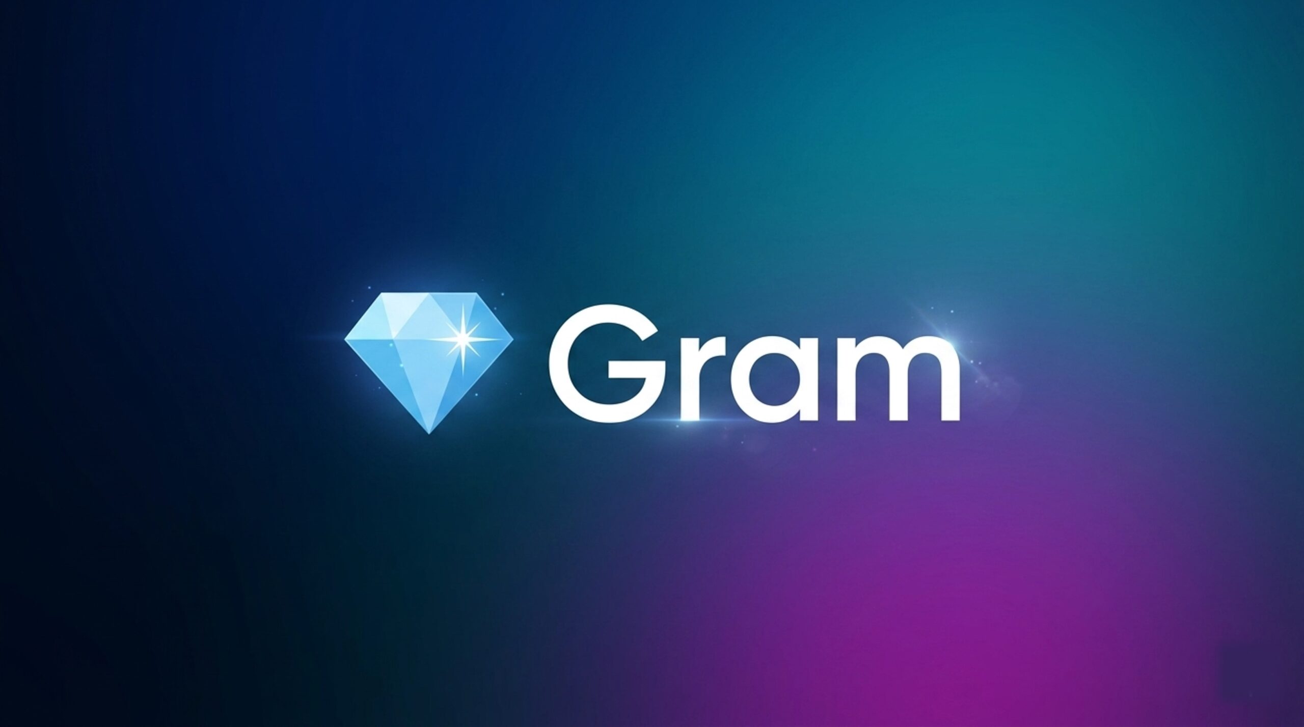 TON blockchain logo transitioning into the Gram brand name with a digital voting interface and cryptocurrency network background