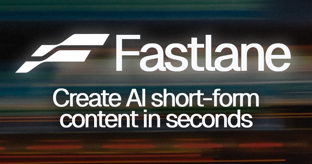 Illustration showing Fastlane’s AI platform converting website content into short-form social media videos for digital marketing.