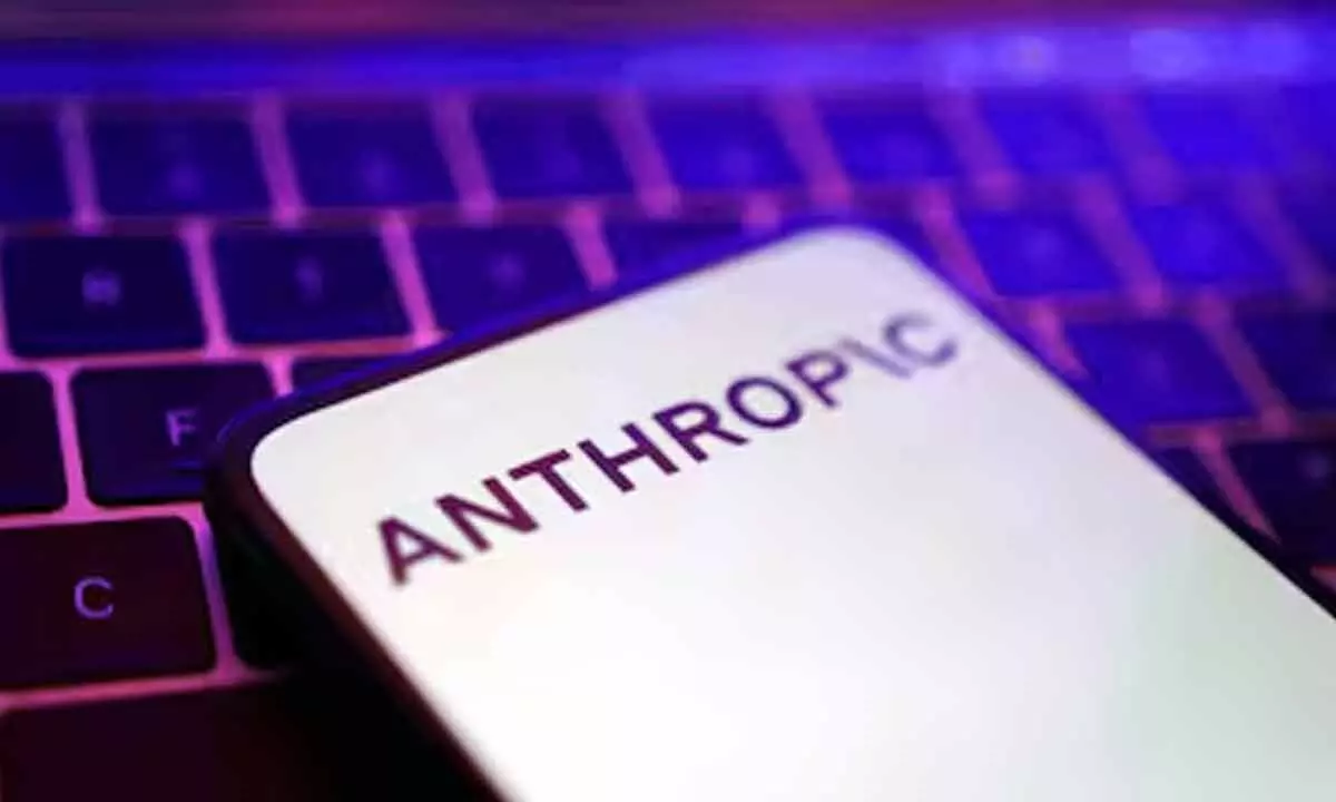 An illustration featuring the Anthropic logo, AI-powered medical research visuals, DNA strands, and laboratory scientists collaborating on rare disease research.