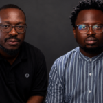 Timon stablecoin fintech app with Nigeria and Kenya highlighted on an African map, blockchain payment graphics, mobile finance interface, and user growth visuals