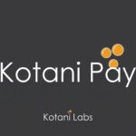 Kotani Pay platform connecting stablecoins with African payment rails, featuring blockchain networks, mobile money interfaces, and cross-border payment visuals
