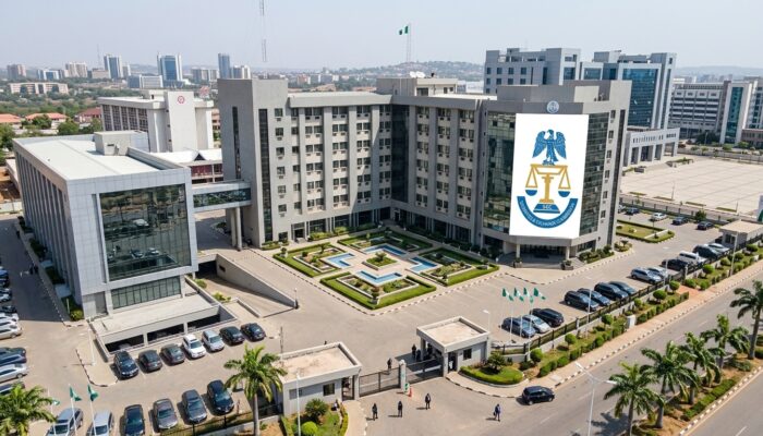 Luno cryptocurrency exchange branding with Nigeria SEC regulatory approval graphics, blockchain network visuals, and digital asset trading interface