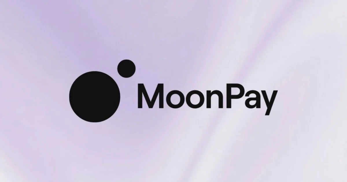 An illustration featuring the MoonPay logo, ChatGPT and Claude AI interfaces, cryptocurrency icons, a digital wallet, and blockchain network graphics representing AI-powered crypto transactions.