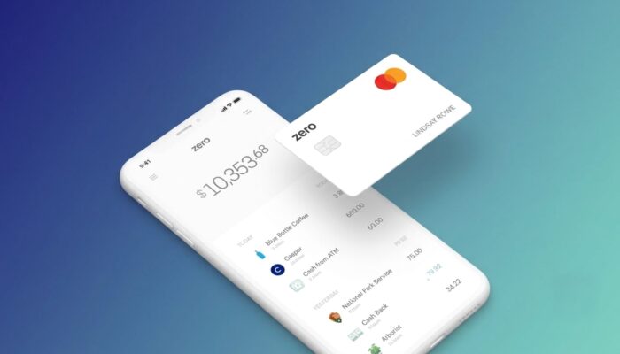 An illustration featuring a ZeroCard payment card, cryptocurrency icons, a retail checkout terminal, and blockchain network graphics, highlighting the use of crypto for everyday payments.