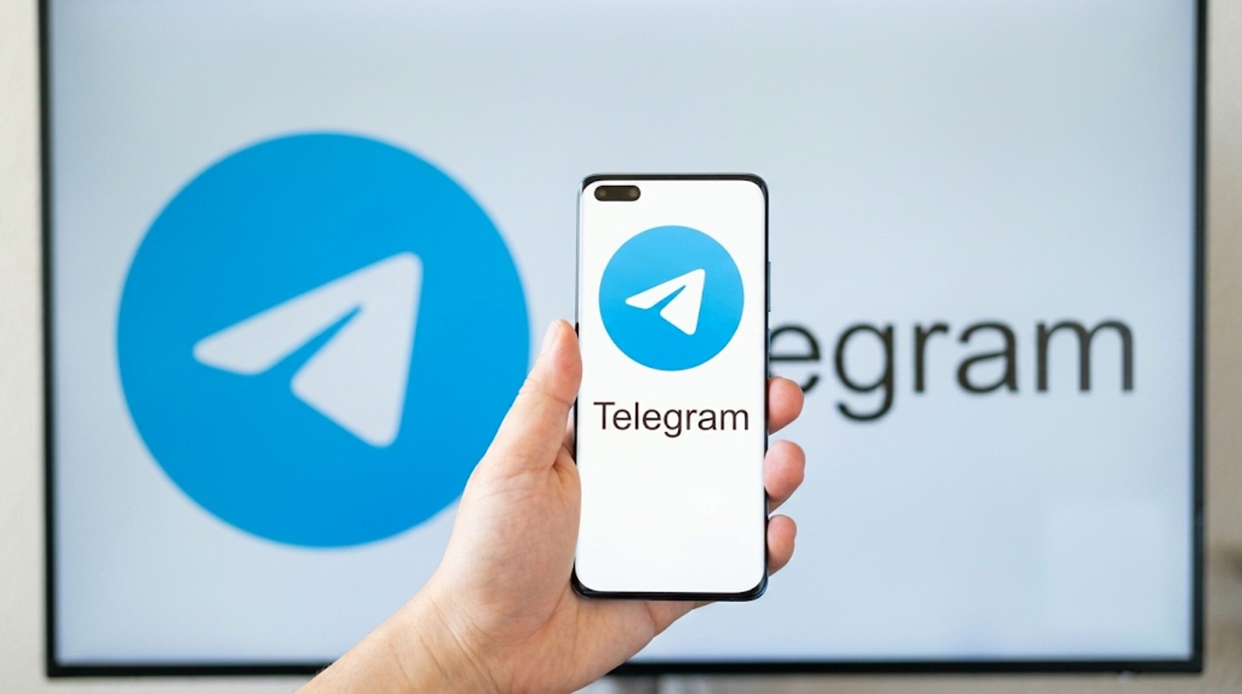 Telegram app displayed on an iPhone after being restored to the Apple App Store following a temporary removal.