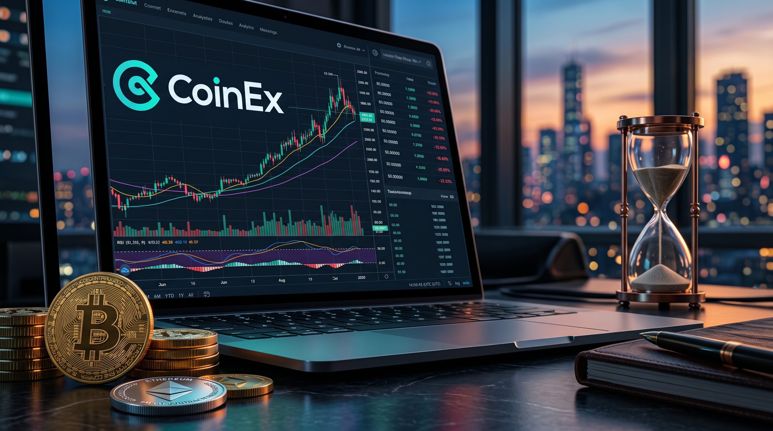 CoinEx cryptocurrency exchange logo representing the platform’s planned shutdown